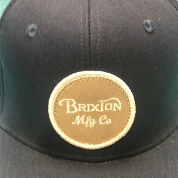 Brixton Dark Blue Hat with Tan Patch - Picture 2 of 5